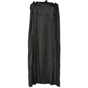 Vintage Moods by Krizia Maxi Skirt 12 Black Ditsy Dot Print 30 inch Waist Side Z